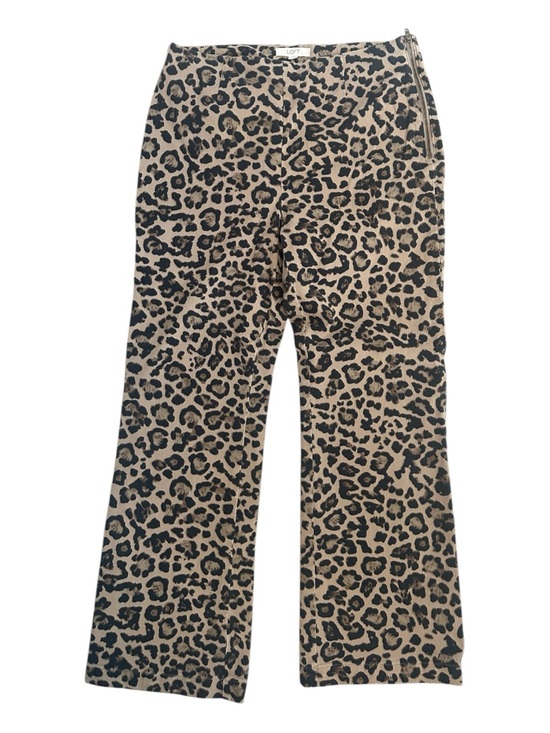 Pants - Loft Leopard Print Side Zip Straight Leg Pant